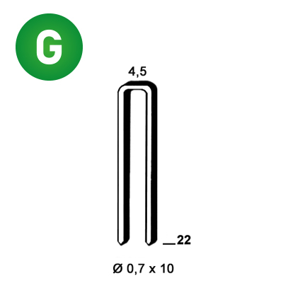 Staples O-22 galv.