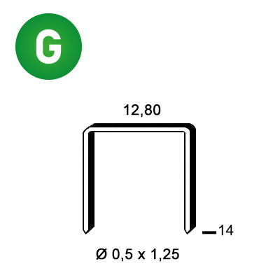Agrafes P-14 galva