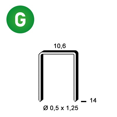 Agrafes PF-14 galva