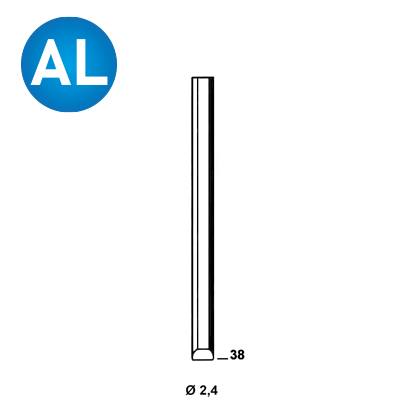 Pins SD-38 mm Aluminium