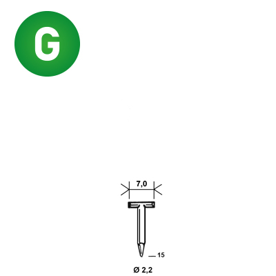 Pointes T-15 béton