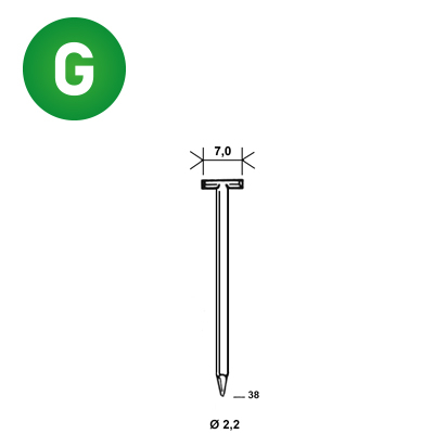 Pointes T-38 galva