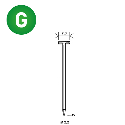 Pointes T-45 galva