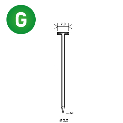 Pointes T-50 galva