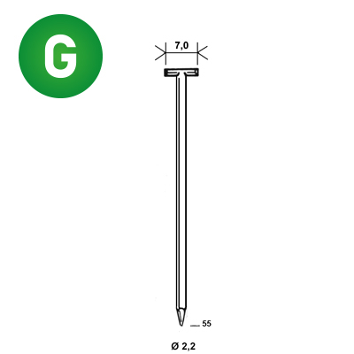 Pointes T-55 galva