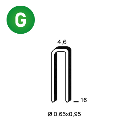 Agrafes TB-16 galva