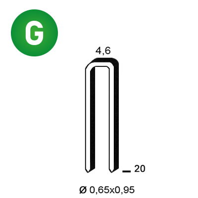 Staples TB-20 galv.