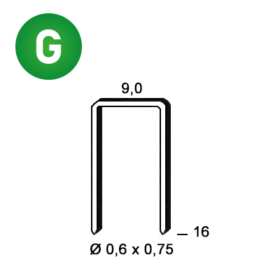 Agrafes V-16 galva