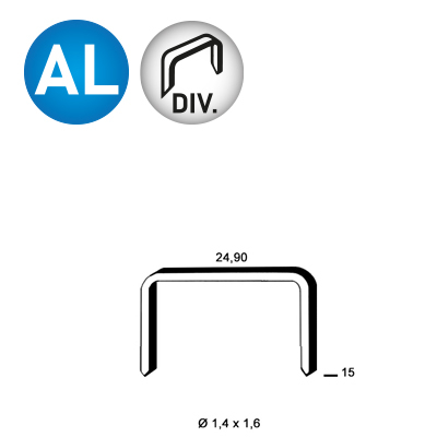 Staples WC-15 alu. diverg.