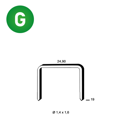 Staples WC-19 galv.ctd