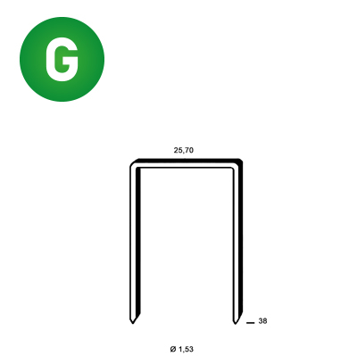 Staples WD-38 galv. ctd