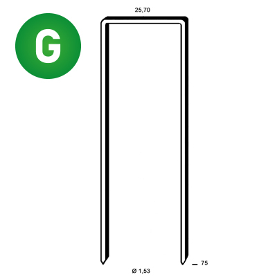 Staples WD-75 galv. ctd