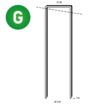 Staples WP-110 galv. ctd