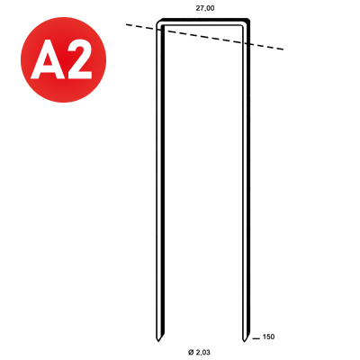 Agrafes WP-150 INOX