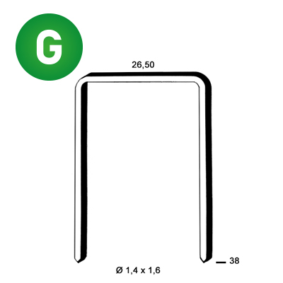 Staples WS-38 galv. ctd