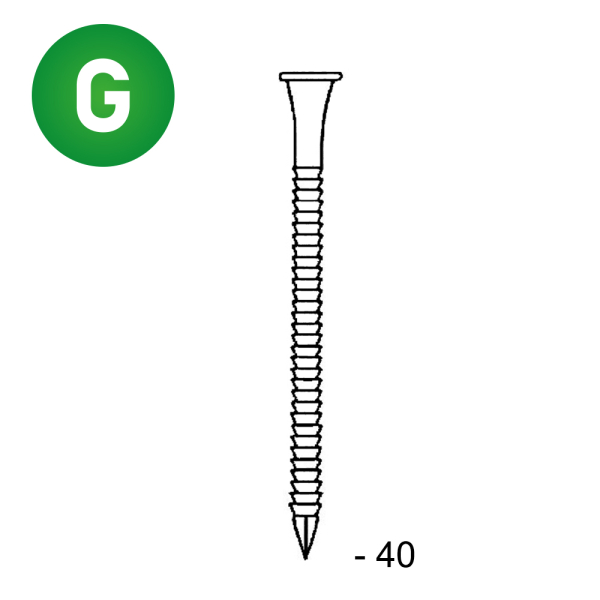 Anchor nails galv.4x40-1kg