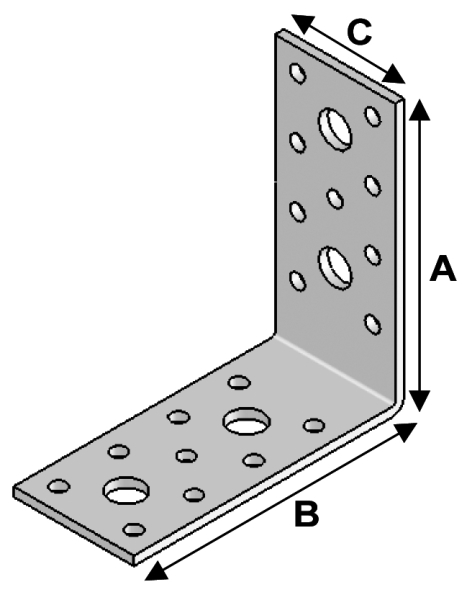 Equerre 90x90x40x3,0