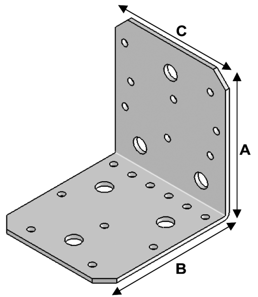 Equerre 100x100x90x3,0