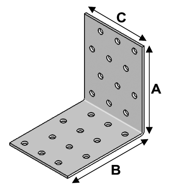 Perfo. Bracket. 60x60x40x2,0