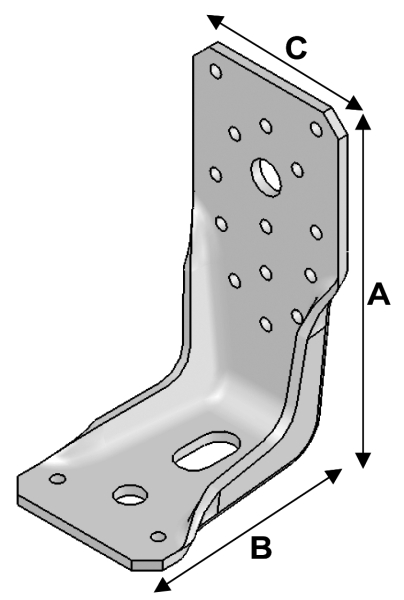 Perfo. Bracket. 60x60x80x2,0