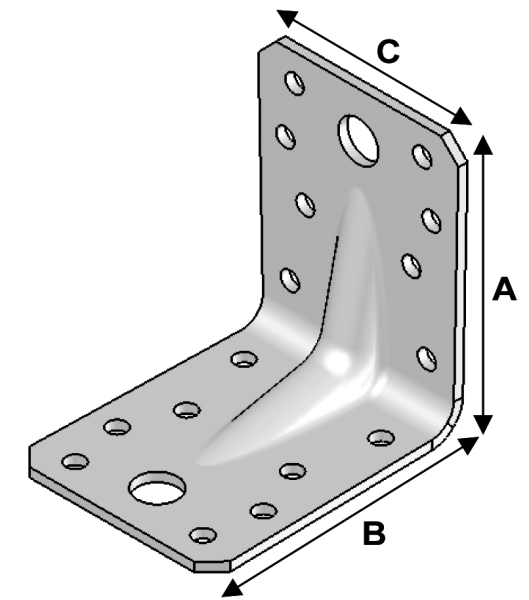 Reinfo. Bracket 70x70x55x2,5