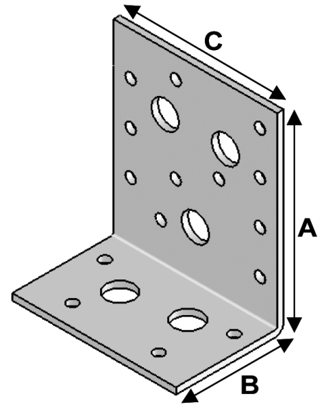 Reinfo. Bracket 90x50x80x3,0