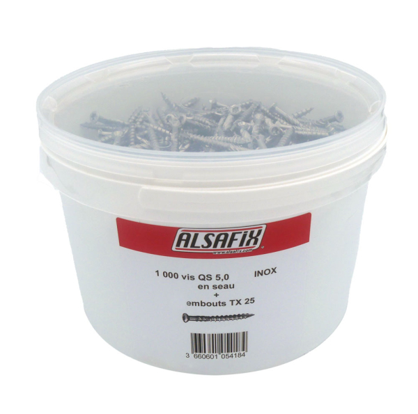 Kit vis terrasse 5x80  inox C1
