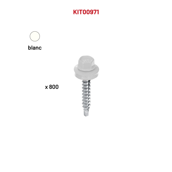 800  VHB 4,8x55 blanc