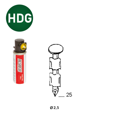 Packs JDB 20° 25x25 ring HDG
