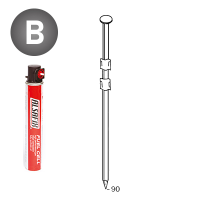 Pack 20° 3,1 x 90 lisses - 220