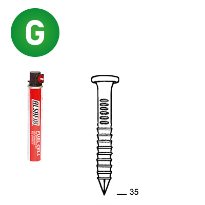 Pack 34° 40x35 ring galv.