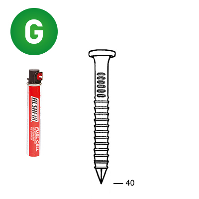 Pack 34° 40x40 ring galv.