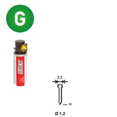 Pack 2.000 J-10 galva + 2 gaz