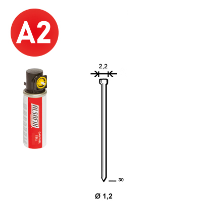 Pack 2.000 J-30 INOX + 2 Gas G