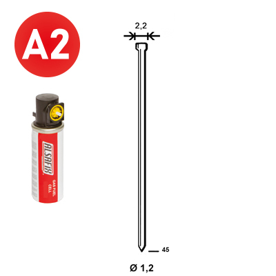 Pack 2.000 J-45 INOX