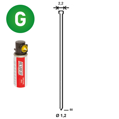 Pack 2.000 J-50 galva + 2 gaz