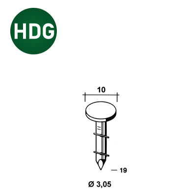 Coils 3,05 x 19 annelées HDG