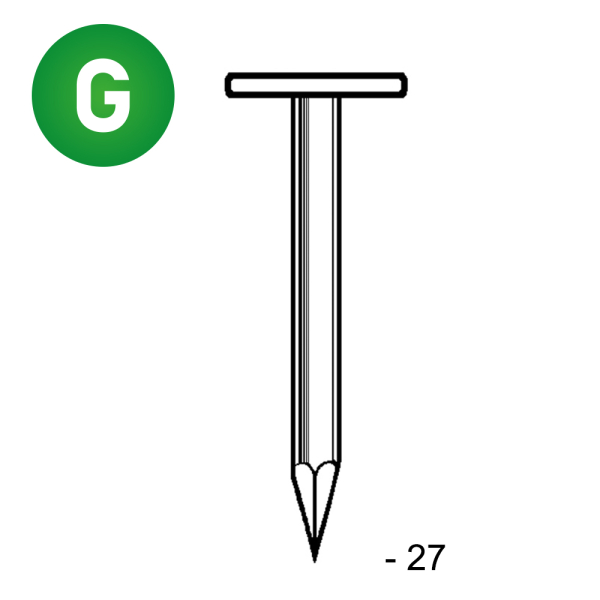 TEL smooth galv. 2,5x27 - 5 kg