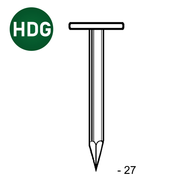 TEL lisse HDG 2,5x27 - 5 kg