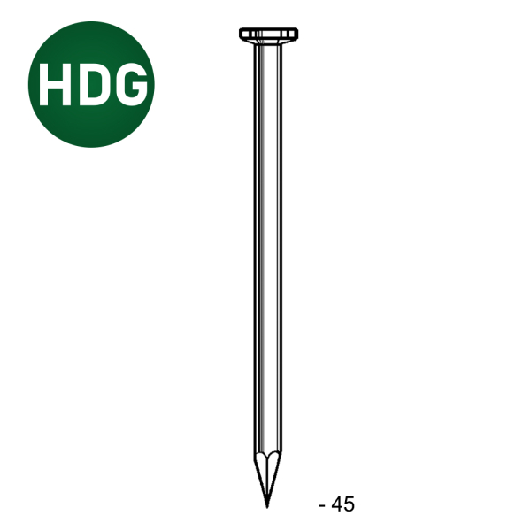 TP smooth HDG  2,8x45-5kg