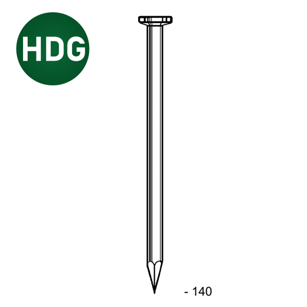 TP smooth HDG  5,5x140 - 5kg