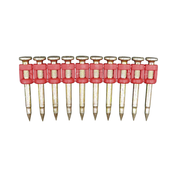 Concrete nailer nails with gas