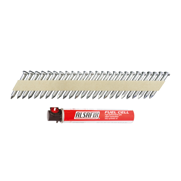 Pointes en bandes 34° + gaz rouge