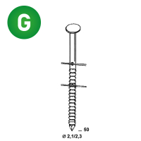 Coils 21/23 x 50 ring galv.