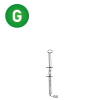 Coils 25/27 x 64 annelées galv