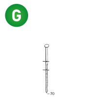 Coils 25/27 x 70 ring galv.