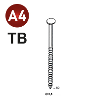 Coils S 25x50 Rille INOX A4 LK