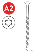 Scrail 28/32x75 INOX TX15