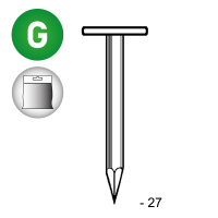 TEL lisse galva 2,5x27 - 1 kg