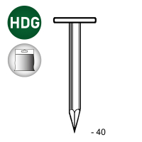 TEL lisse HDG 2,8x40 - 1 kg